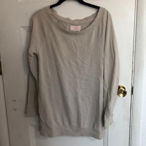 Victoria secret scoop neck tunic length sweatshirt
